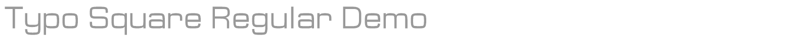 Typo Square font preview
